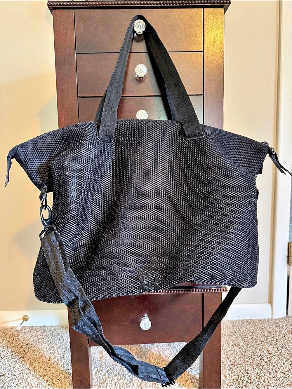 Under Armour Black Mesh Tote Bag